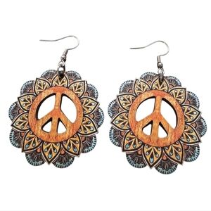 👋 Peace Sign Boho Earrings |Mix And Match 3/$20